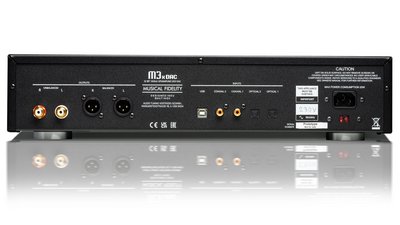 The new Musical Fidelity M3x DAC from the rear 