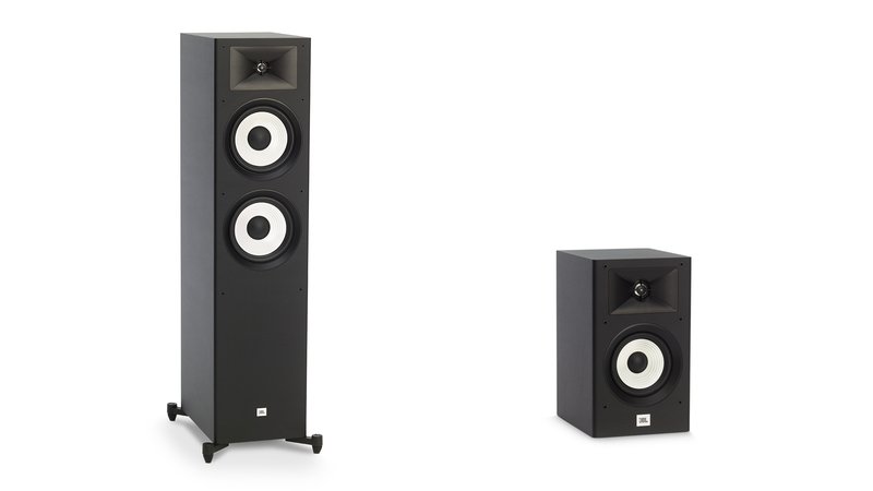 Floorstanding speaker A190 and shelf speaker A130 of the new JBL Stage Line