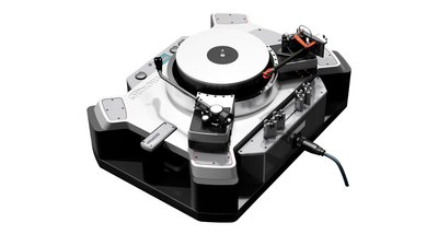 Thorens "New Reference" turntable from the rear 