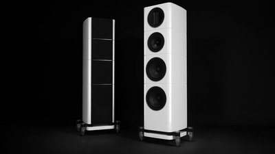 The white version of the new speakers Wharfedale Elysian 3