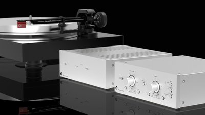 Pro-Ject's Power Box RS2 Phono simultaneously powers a turntable and a phono preamplifier. 