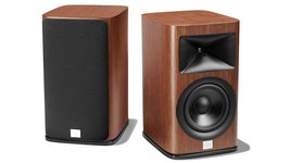 JBL HDI standmount speakers walnut