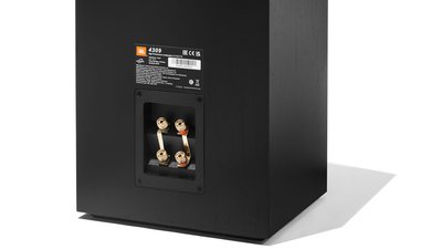 The connections of the JBL 4309 in black