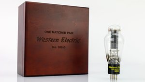 The new 300B Vacuum Tube with its Wooden Chest
