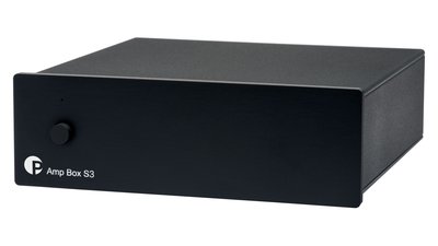 The miniature power amp Amp Box S3 by Pro-Ject is also available in black 