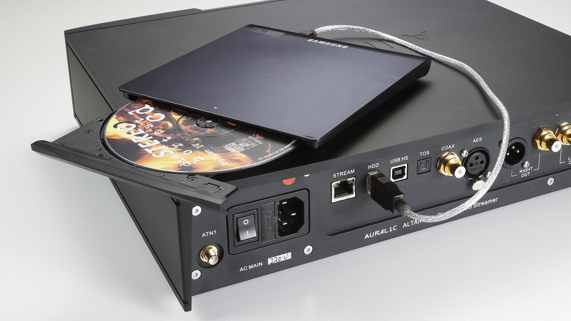 Auralic Altair G1 with external USB-CD-Drive