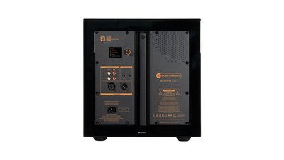 The connections on the new "Anthra W10" subwoofer from Monitor Audio