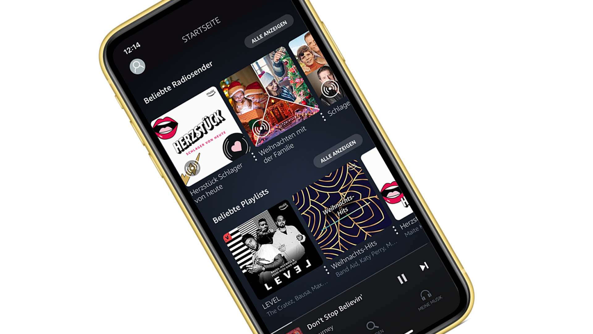 Amazon-Music-App on iPhone 11 (Screenshot: STEREO)