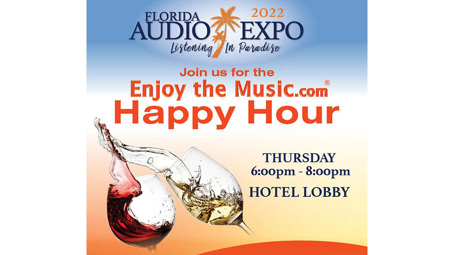 Enjoy The Music.com Happy Hour at the Florida Audio Expo (Image Credit: EnjoytheMusic.com/Florida Audio Expo) 