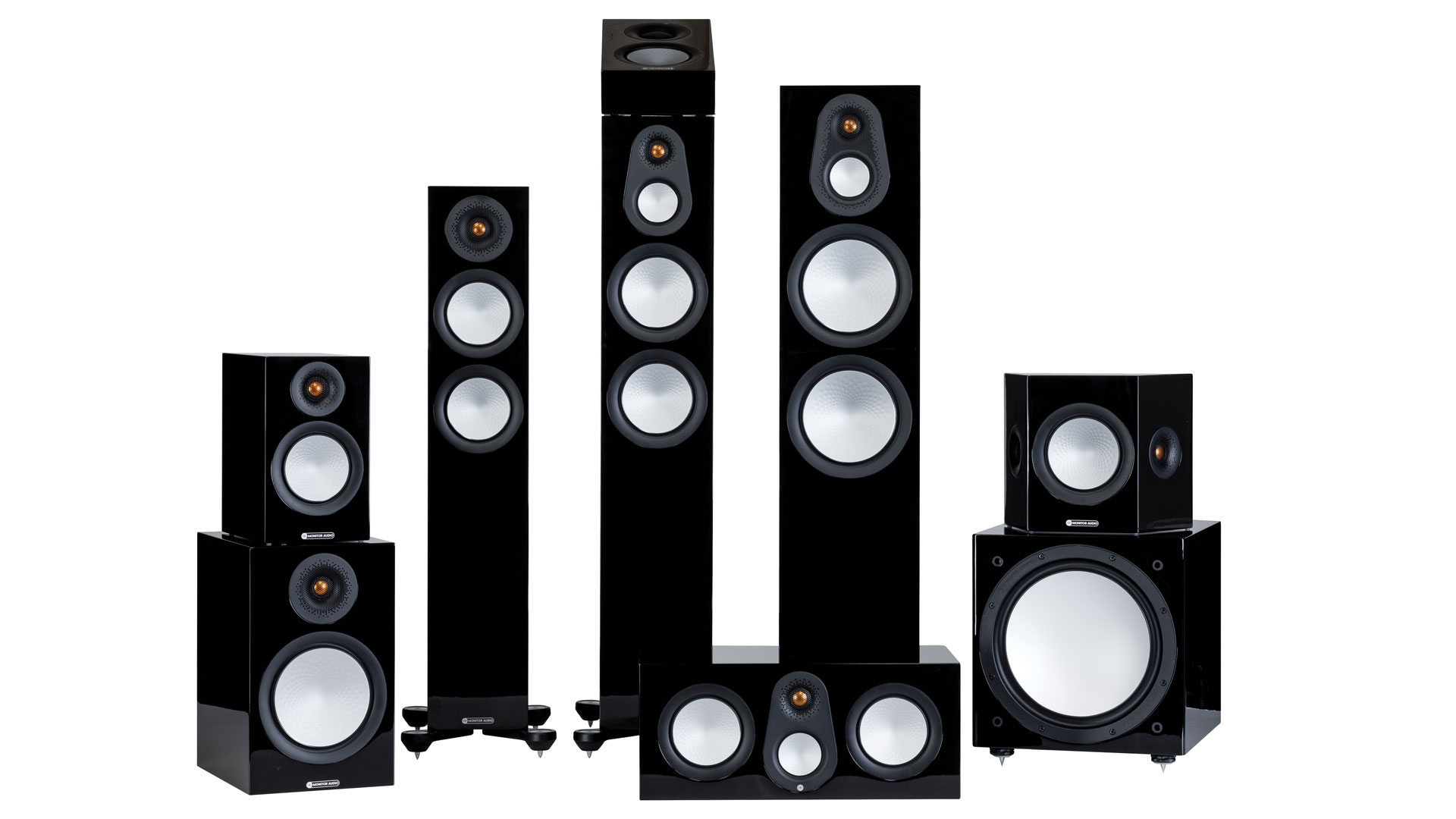 The complete new Silver 7G Series from Monitor Audio (Image Credit: Monitor Audio)