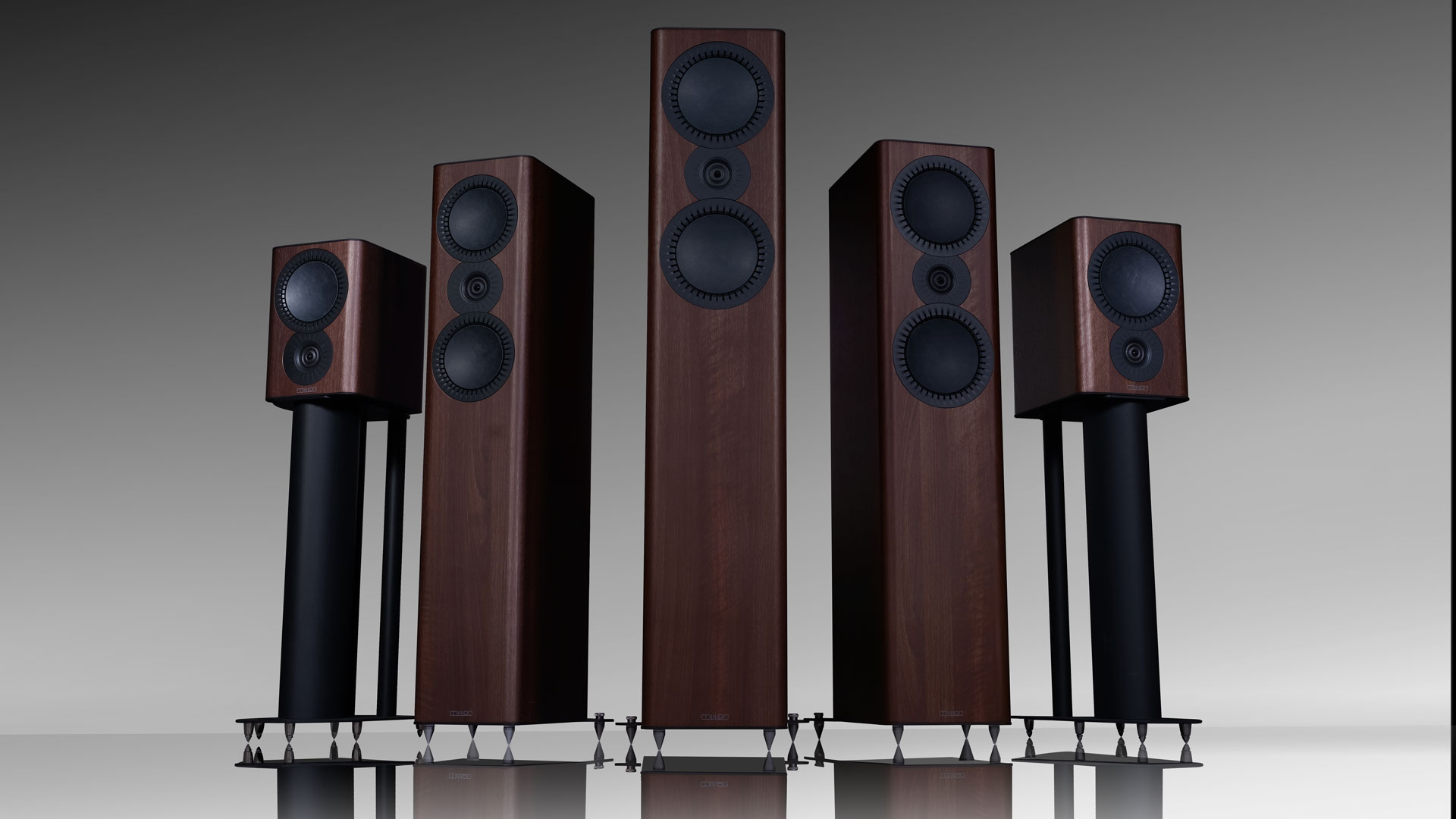 Various Speakers from the new QX MKII series by Mission (Image Credit: Mission)