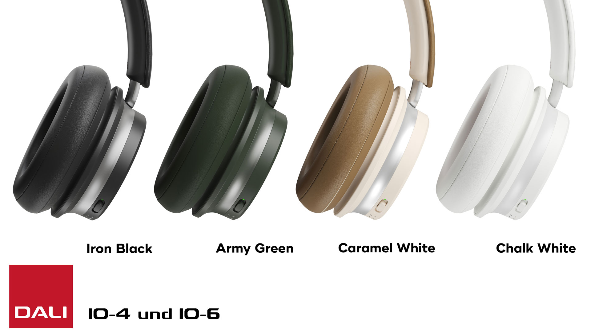 DALI IO Headphones now also available in Iron Black and Army Green (Image Credit: DALI) 