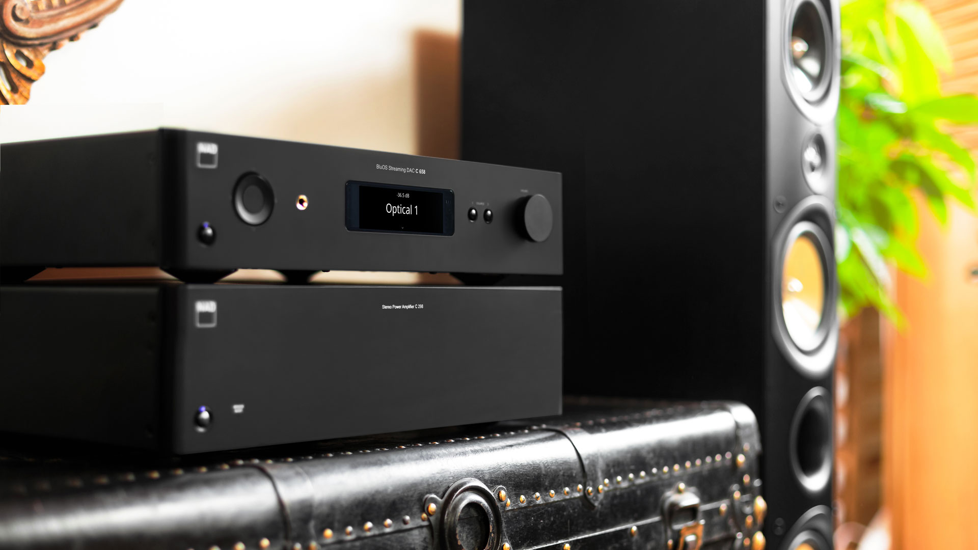 NAD C298 with C658 (Image Credit: NAD)  