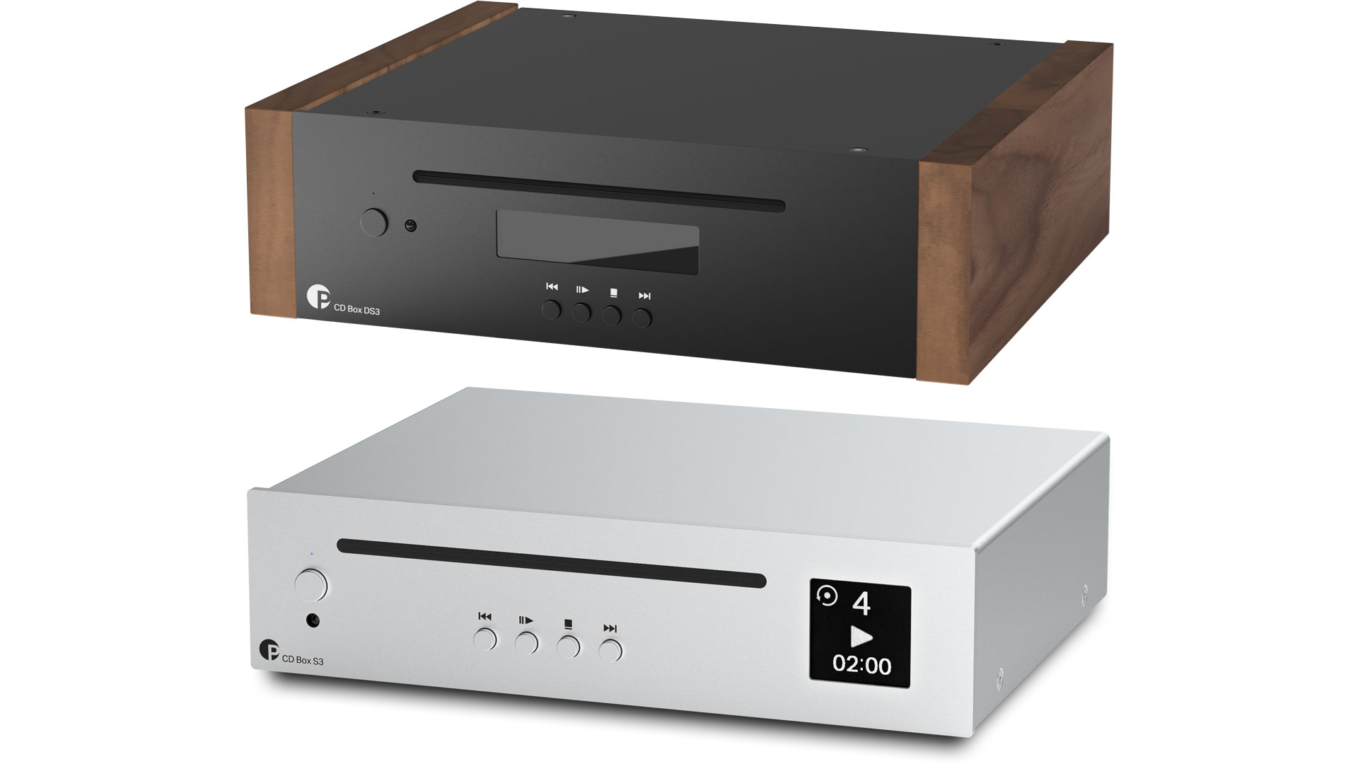 The new CD Box DS3 (upper) and CD Box S3 (lower) from Pro-Ject (Image Credit: Pro-Ject)