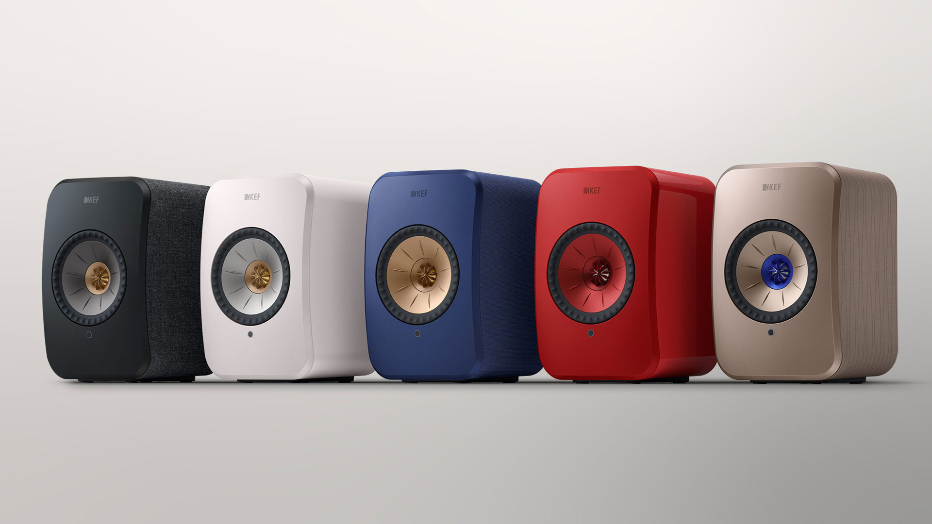The new LSX II from KEF in various finishes 